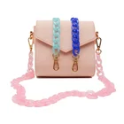 High Quality Shiny Acrylic Crossbody Shoulder Bag Straps Party Purse Plastic Chain For Handbags