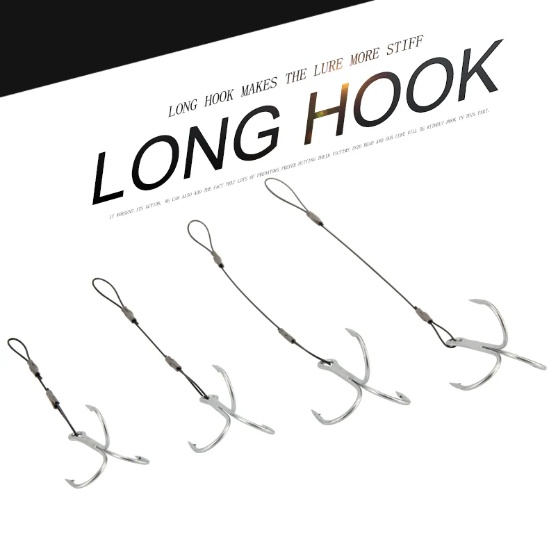 Fishing Hooks Spinpoler Fishing Hook Rig Stinger #6 #1 #1/0 #2/0