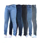 Men Jeans Pants Men Sugar Plus Size Men Zipper Jacket Autumn Jeans Trouser Slimfit Pants Stretch Denim