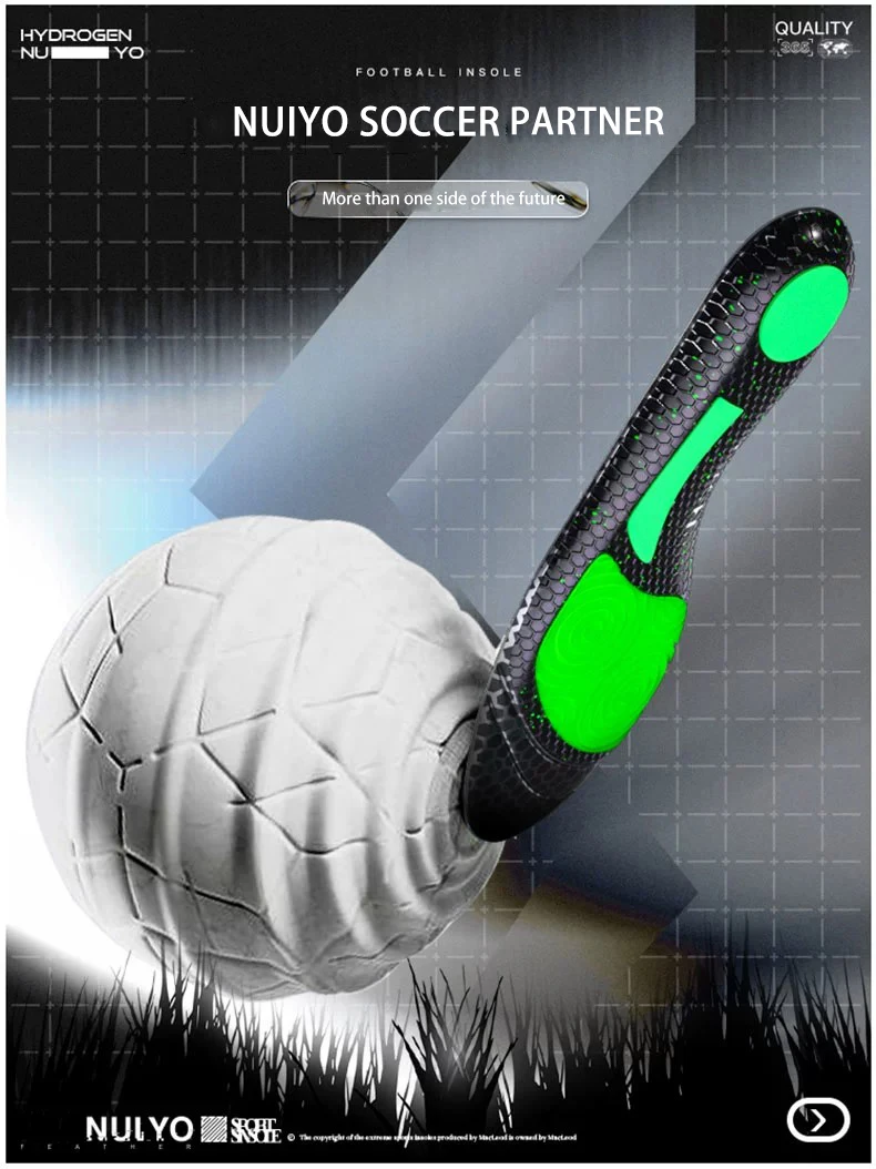 Football Sports Insoles with TPU Torsion Support & Shock Absorption Football Sports Insoles with TPU Torsion Support & Shock Absorption