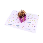 Card 3d Pop Up Card Custom Print Laser Cut Gift Box Happy Birthday Handmade 3d Pop Up Greeting Card