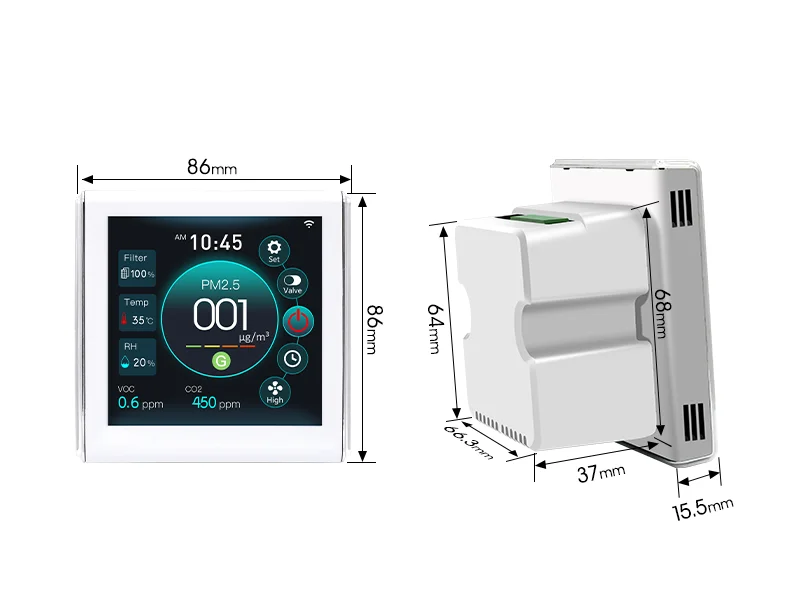 Ahu Ventilation System Controller, Ceiling, AC220V, HRV, ERV - detail 12