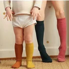 Baby Socks Socks New Born Baby Knee High Solid Color Socks Cotton Toddler Kids Girls Boys Fall Tube Socks