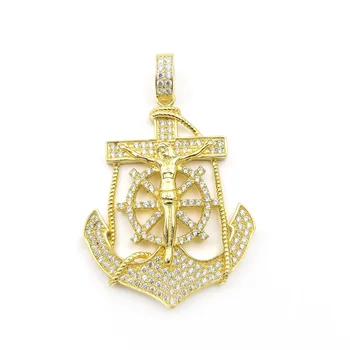 Hiphop Jewelry 925 Sterling Silver Charms Zircon/Moissanite/Diamond Pendant Gold Plating  Iced Out Men Jewelry