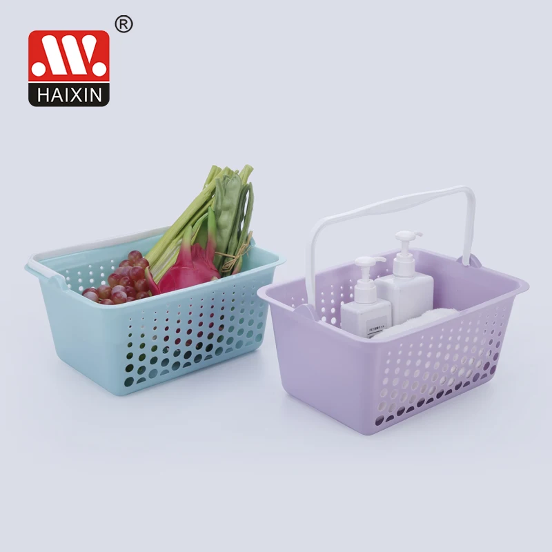 Storage Organizer Basket with Handle for Bathroom, Health, Cosmetics, Hair Supplies and Beauty Products