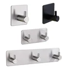 Hooks Hook Hangers Magic Adhesive Kitchen Towel Hooks Stainless Steel Wall Bathroom Hook Hangers For Cloths