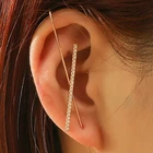 Earrings For Women Earrings Fashion Vintage Shiny Crystal Ear Clip Wrap Crawler Hook Earrings For Women