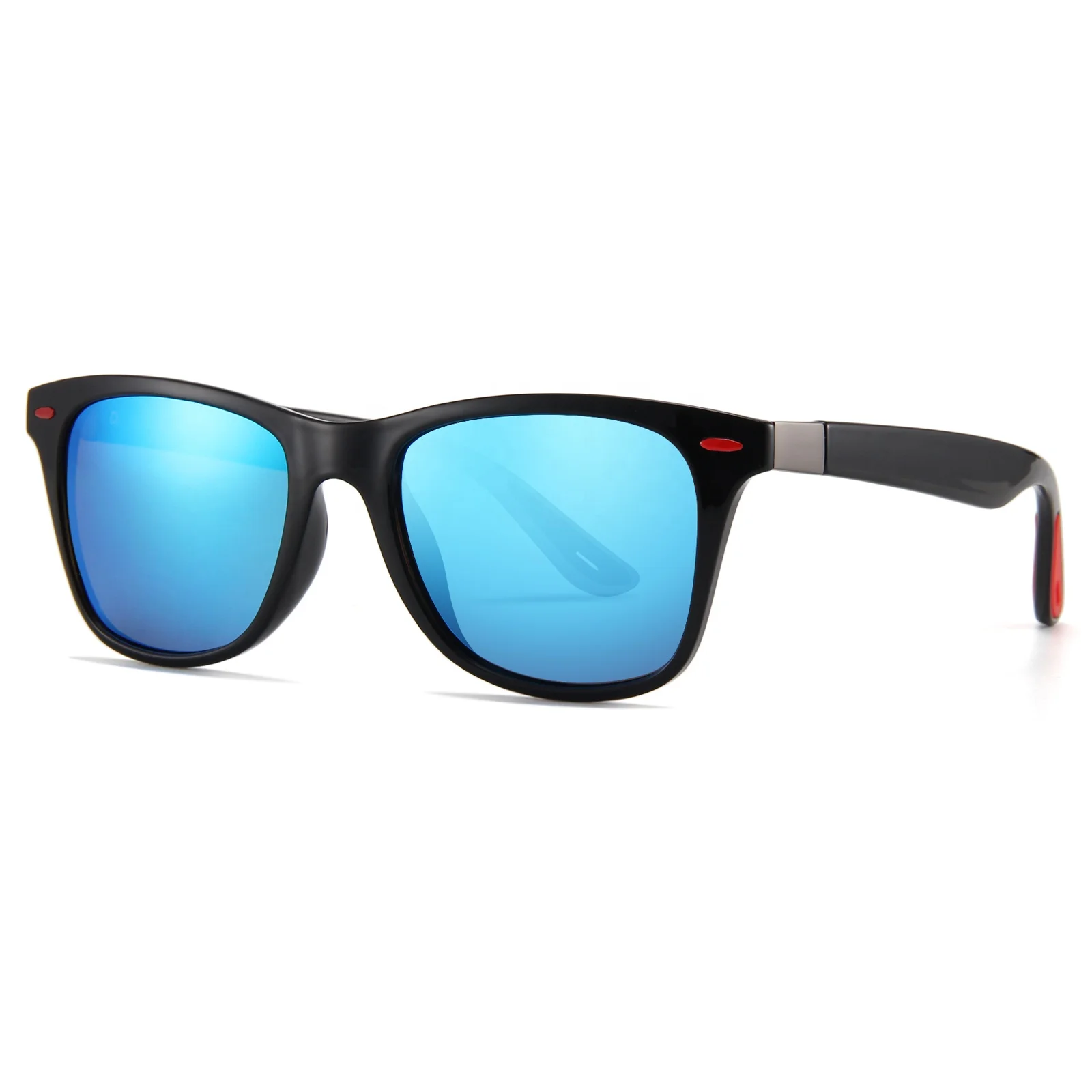 Quayside White Sports Sunglasses Polarized Red Mirror Cat 3 UV400 Lenses 