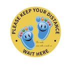 Stickers 3d Sticker PVC Floor Adhesive Decal Stickers 3D Printing Vinyl Social Distancing Floor Sticker