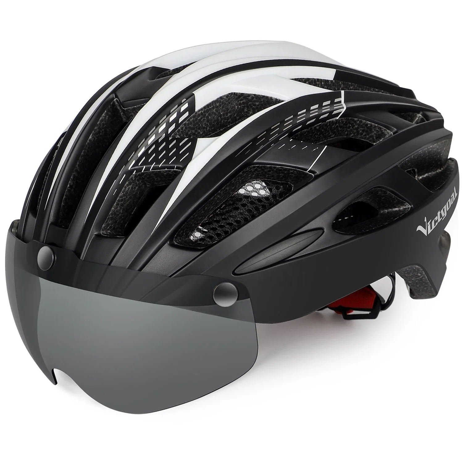 Helmet Cycling Bike Ultralight MTB Visor Light LED security VICTGOAL 