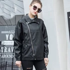Leather Women Drop Shipping Black Leather Jacket Women Brand Pu Polyester Leather Jackets For Women