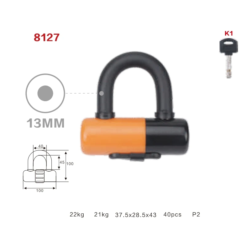 Surface Security Heavy Duty U-lock Chain Top Quality Security Hardened Bicycle Chain Lock