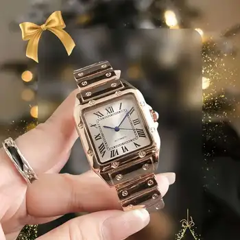 High quality stylish women quartz wrist watch Relogio Feminino water proof stainless steel minimalisting rectangular woman watch