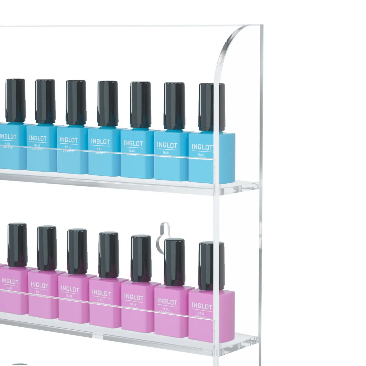 Nail Polish Rack Display Unit and Storage Nail Polish Wall Bracket Layered Shelf for Nail Polish Acrylic Display Rack