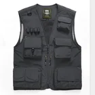 Men Vest Factory Custom Outdoor Multi Pocket Fishing Fashion Men Vest
