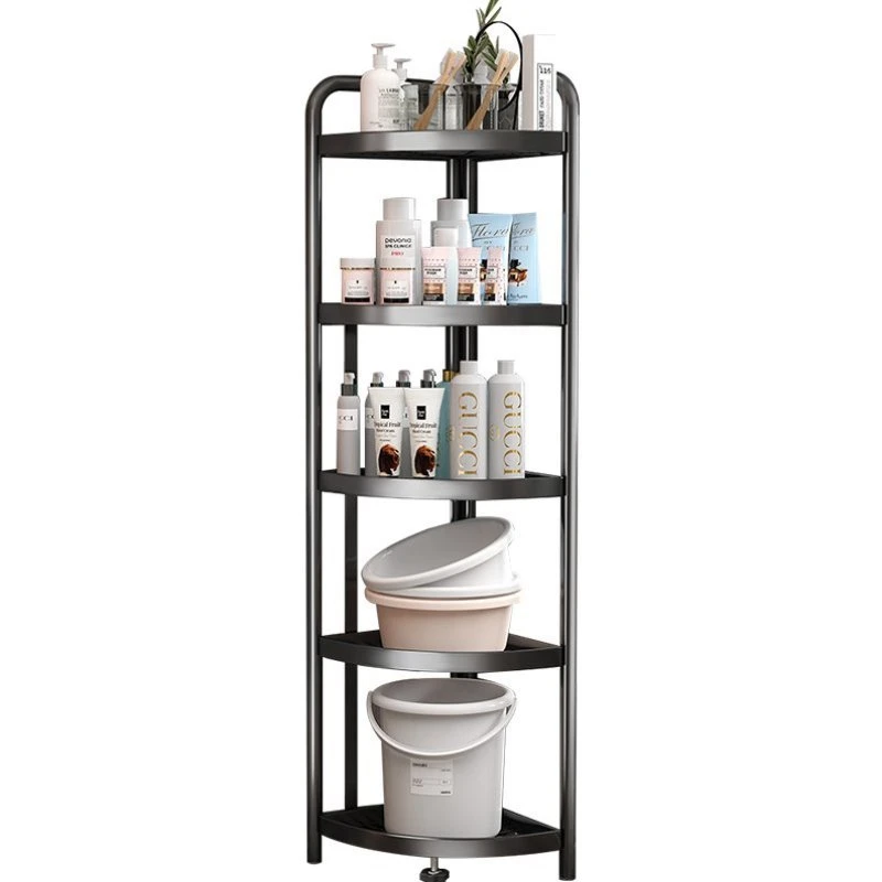 Multipurpose standing shelf shower corner  kitchen corner for living room bathroom storage rack