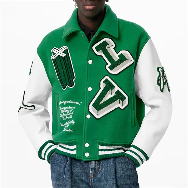 windbreaker letterman jacket