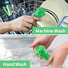 After the dog chewing the skull toy, the toy can be washed by hand or in the dishwasher