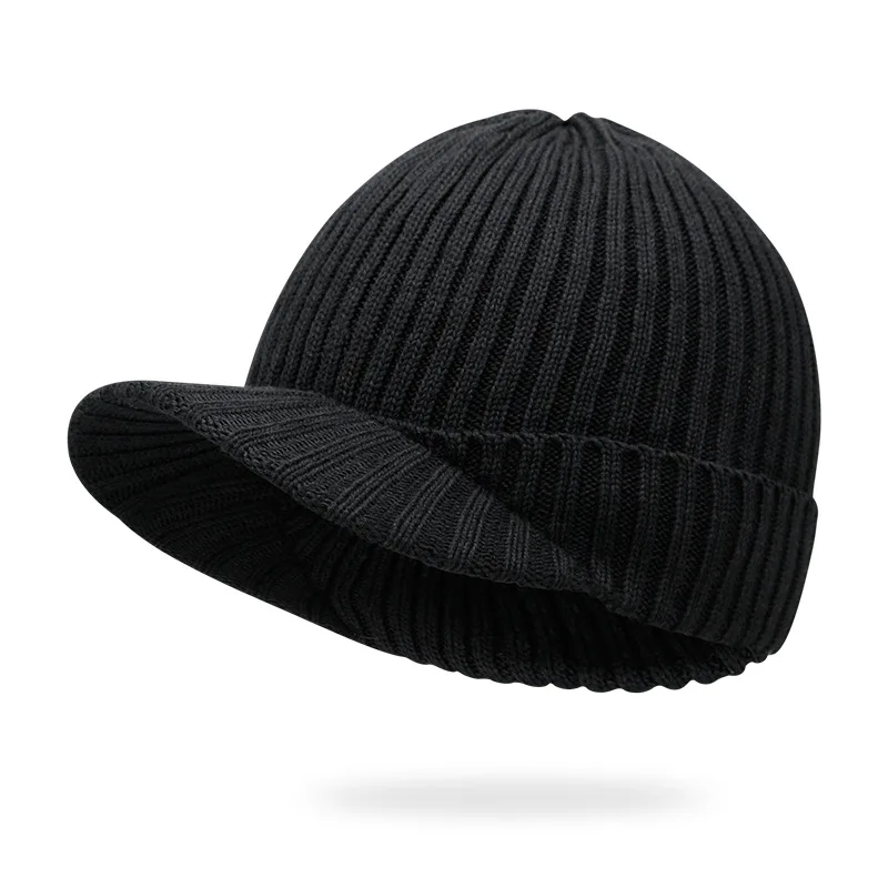 Custom China Cuffed Knit Visor Beanie 