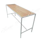 Bar Hot Sale Events Rentals Event Hire Wedding Party Metal And Wood Outdoor Communal Bar Table