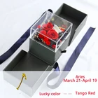 Roses Girlfriend Gift Natural Eternal Preserved Roses Flower Head Cover 12 Constellations Gift Box