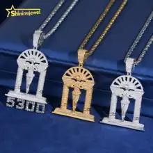 Hip Hop Black Moissanite Jewelry Custom Iced Out Pendant 925 Silver VVS D Moissanite Diamond Angle Charm Pendant Pass Tester