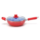 Pot Pots 16pcs Kitchen Cooking Pot Cookware Set Red Ceramic Marble Aluminum Utensils Kitchen Cooking Pots