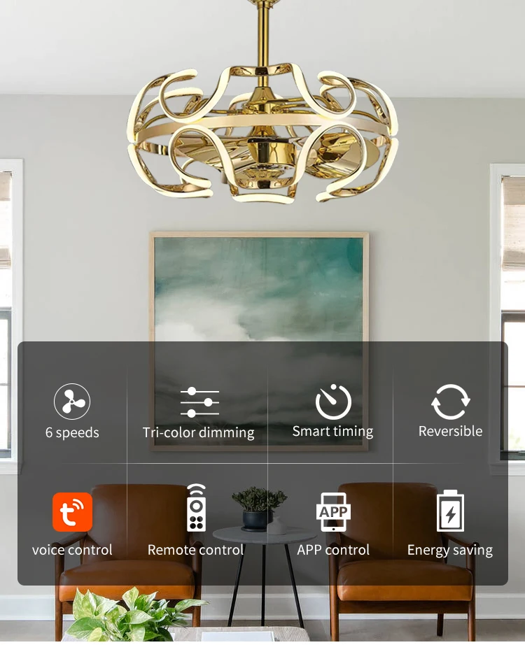 Remote Control Ceiling Fan, D002, 110/220v - detail 2
