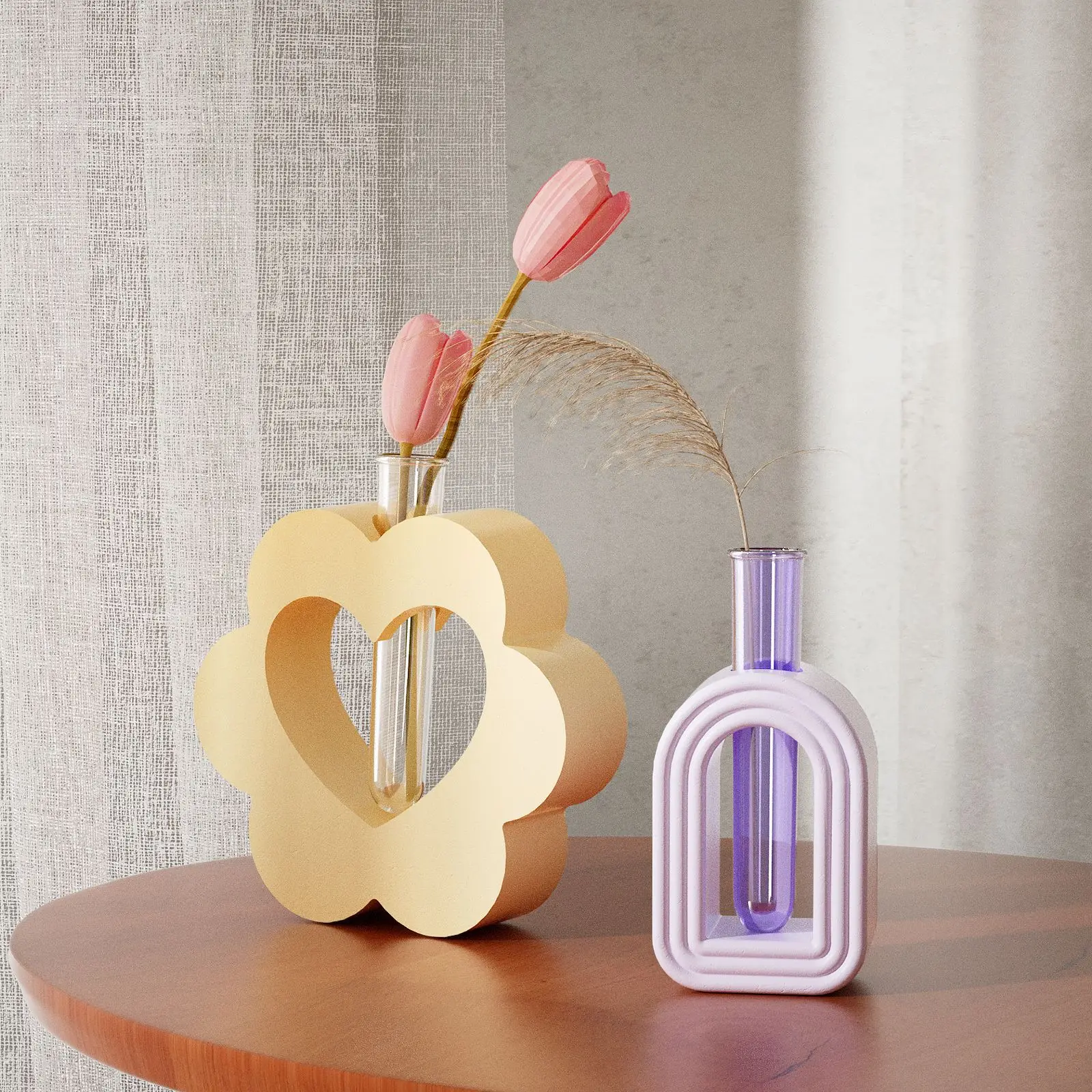 Resin Silicone Mold, Heart/Flower/Hand Shaped Vase DIY Mould, Food-Grade Silicone Tool for Epoxy Resin Craft & Home Decor details