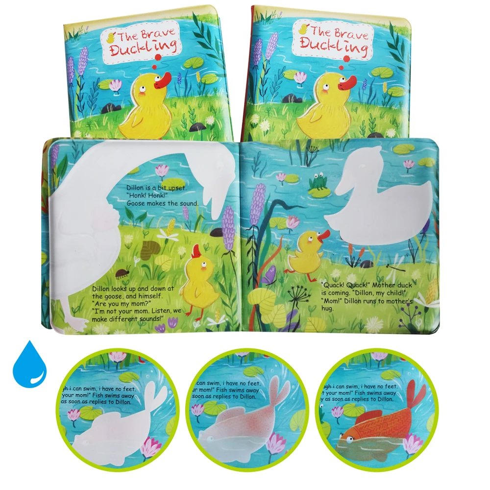Esummi New Cute&soft Peva Waterproof Foam Baby Bath Book For Kids With  Funny Animals Child Book Printing - Buy Peva Bath Book Magic Water Coloring  Bath Book Color Changing Bath Book Foam