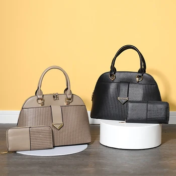 2022 New arrival fashion 2 pieces PU leather handbag set