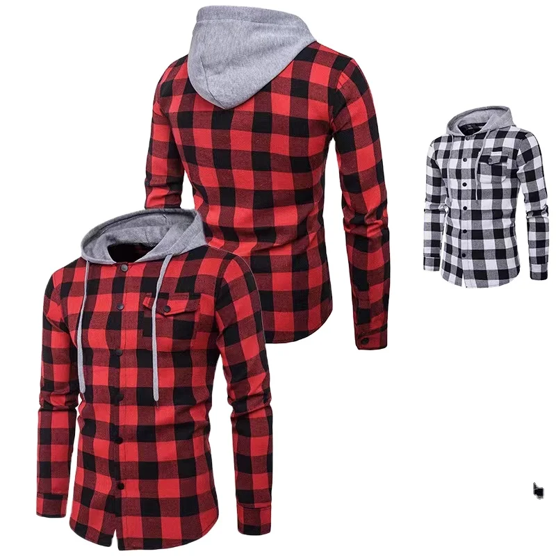 mens plaid work jacket