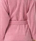 Cotton Bathrobe Mr And Mrs Custom Size And Color 100% Cotton Solid Color Kimono Collar Terry Bathrobe