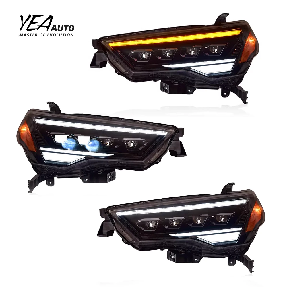 product headlight head light led 3 eyes headlights head lamp for toyota 4 runner 4runner headlamp 2014 2020 head lights-5