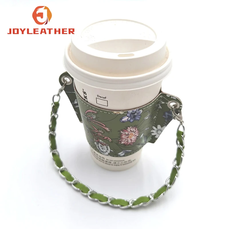 Wholesale Price Simple Design Fashion Coffee Cup Holder With Chain Hot-Selling Takeaway