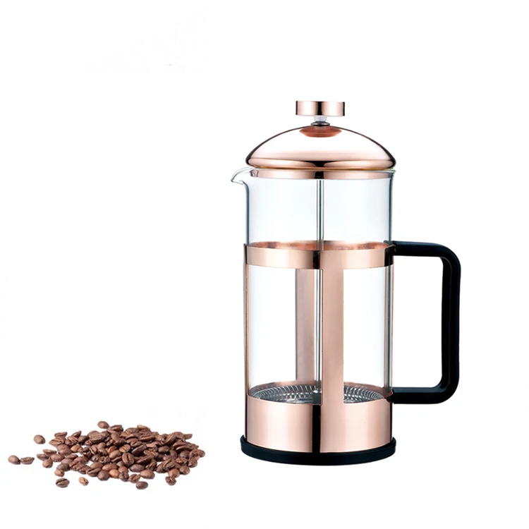 Máquina De Café De Prensa Francesa De Acero Inoxidable,Logotipo  Personalizado,Chapado En El Hogar,Venta Al Por Mayor - Buy Francés Prensa  Café De Vidrio,Bodum Chambord Francés Prensa Café,Francés De Café De  Personalizado Product