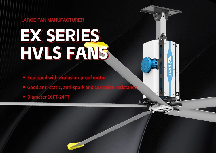 Ceiling Fan, JULAI, 24ft, 7.3m, ATEX - detail 2