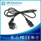 Plug Electric EU VDE 3 Pin Black D03 Plug Socket European Waterproof Power Extension Cord Electric Lead