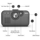 Car Bluetooth 2020 Hot Selling Amazon Multipoint Car Bluetooth Car Kits Speakerphone For Mobile Handsfree Talking