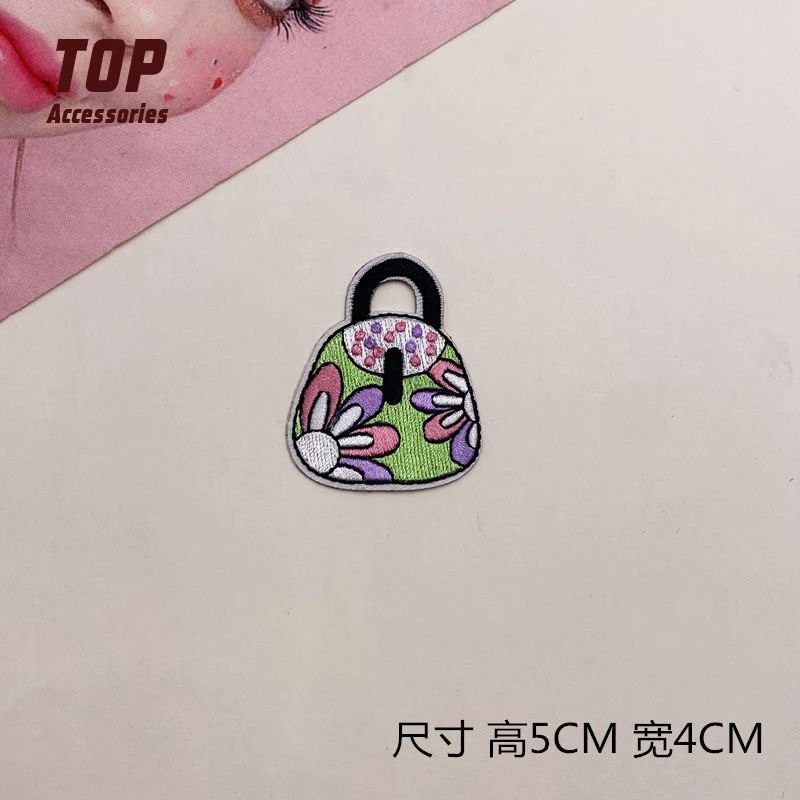 Cartoon Lips Embroidery Self Adhesive Patches for Notebook and Wallet
