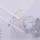 Wire Earrings Wire Hot Sale Personalized Simple Trendy Handmade Shape Round Long Wire Wrap Earrings