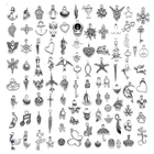 Pendant Pendants 100pcs Bracelet Necklace Alloy Small Pendant Handmade DIY Jewelry Accessories Silver Pendants