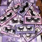 Eyelash Box 2021 New Arrivals Eyelash Packaging Box Custom 25mm Mink Eyelash Vendor Mink Lashes 3D 25mm Fluffy Mink Eyelash