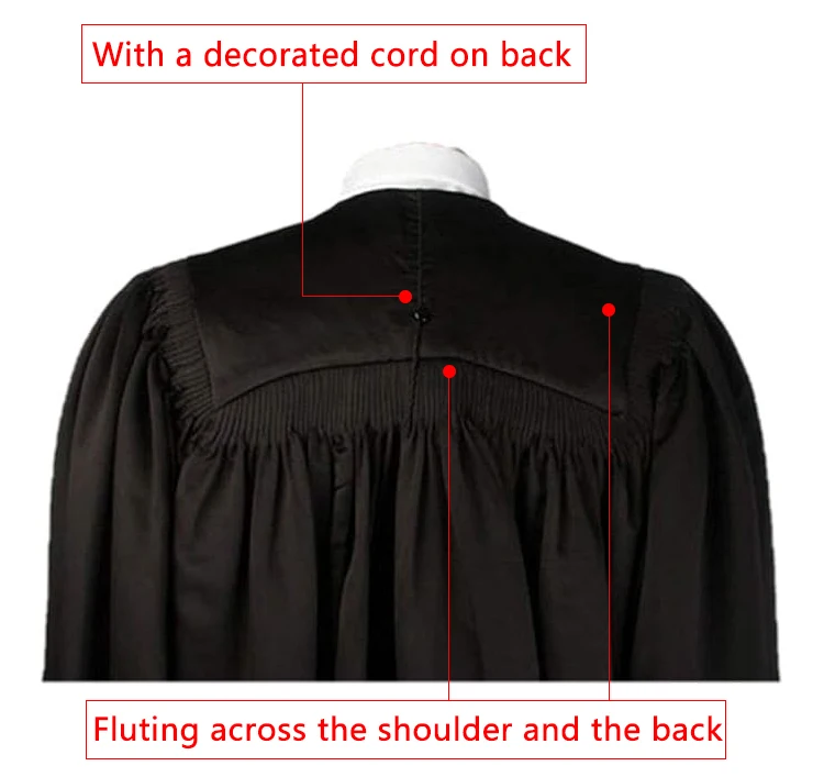 Unisex Black Deluxe Masters Graduation Cap and Gown With Hood 2023 Tassel details