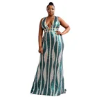 Gowns Gorgeous Mermaid Evening Gowns V Neck Sexy Sequin Dresses Plus Size Evening Dress