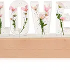Unique Gift Love Unique Gift Genenic Love Letter Night Light Romantic Flower Table Lamp