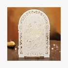 Card Thanks Card WINPSHENG Hot Foil Laser Cut Wedding Invitation Card