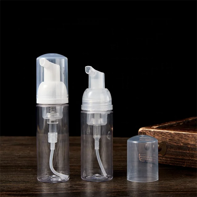 40 ml 50 ml 80 ml mini plastic travel facial foam applicator cleanser bottle with foaming pump