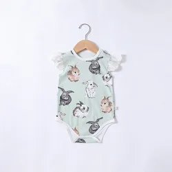 Customized Newborn Baby Clothes Natural Fabric Plain Long Sleeves Baby Pajamas