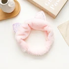 Accessories 3 Colors Cute Cat Ear Face Wash Spa Hairband Plush Elastic Hair Accessories Makeup Headbands